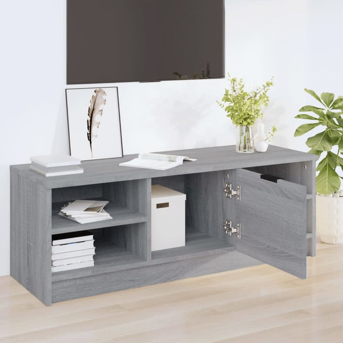 Comodă TV, gri sonoma, 102x35,5x36,5 cm, lemn compozit - WALTI WALTI