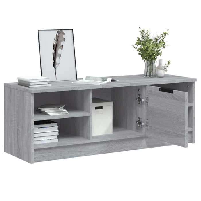 Comodă TV, gri sonoma, 102x35,5x36,5 cm, lemn compozit - WALTI WALTI