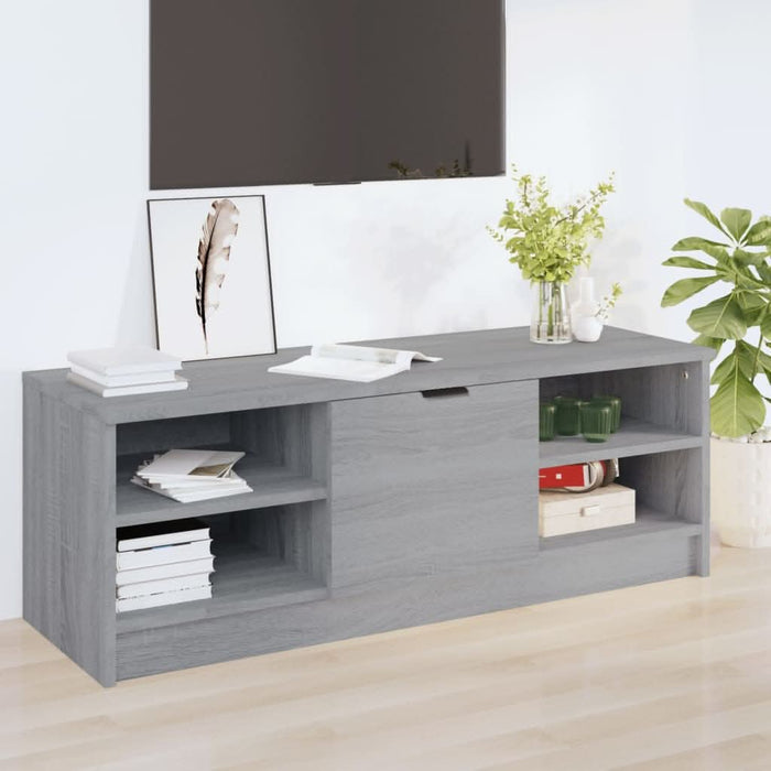 Comodă TV, gri sonoma, 102x35,5x36,5 cm, lemn compozit - WALTI WALTI