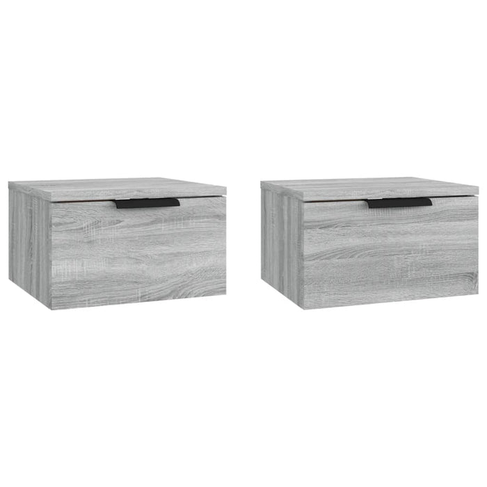 Noptiere de perete, 2 buc., gri sonoma, 34x30x20 cm - WALTI WALTI