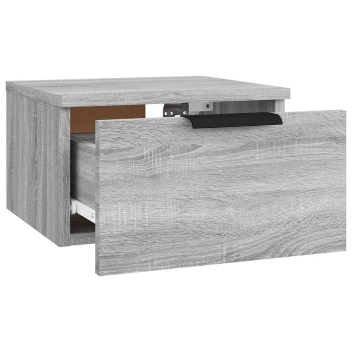 Noptiere de perete, 2 buc., gri sonoma, 34x30x20 cm - WALTI WALTI