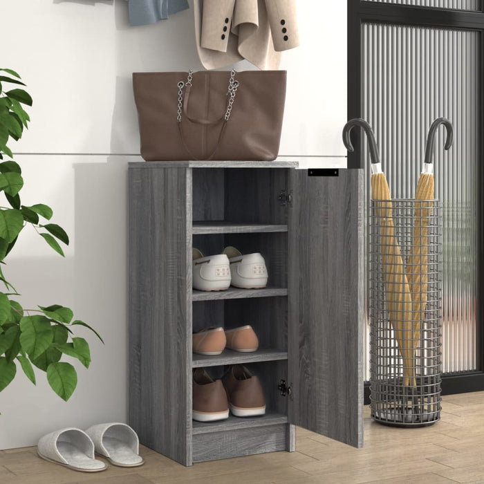 Pantofar, gri sonoma, 30x35x70 cm, lemn compozit - WALTI WALTI