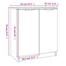 Pantofar, stejar fumuriu, 59x35x70 cm, lemn prelucrat - WALTI WALTI
