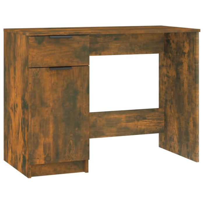 Birou, stejar fumuriu, 100x50x75 cm, lemn compozit - WALTI WALTI