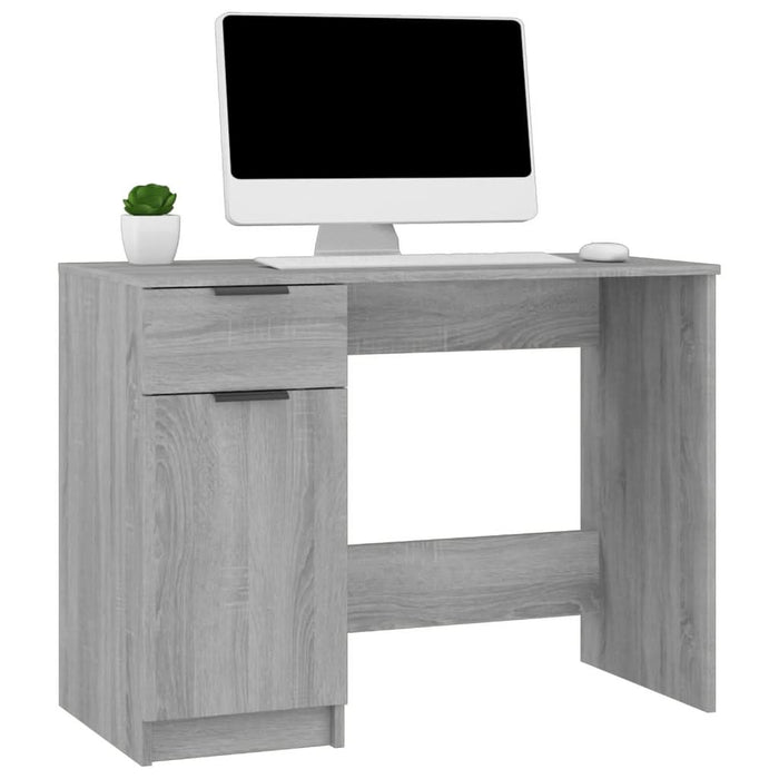 Birou, gri sonoma, 100x50x75 cm, lemn compozit - WALTI WALTI