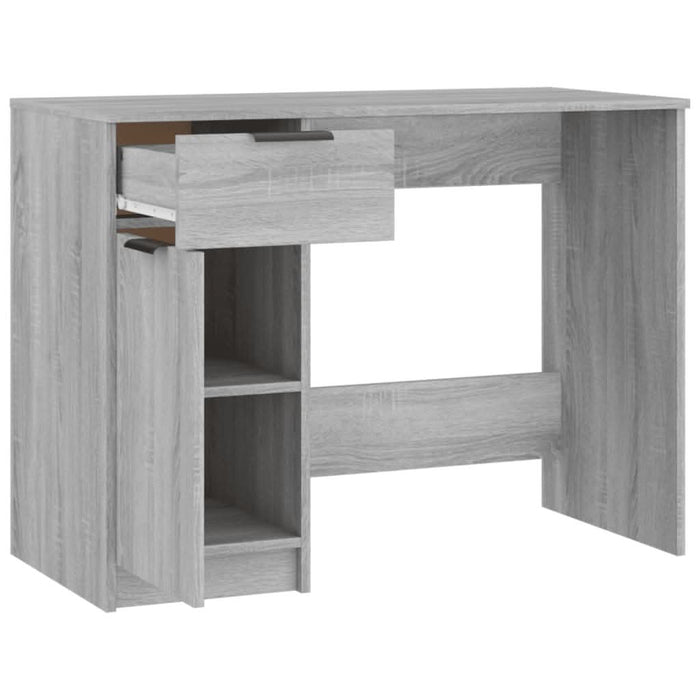 Birou, gri sonoma, 100x50x75 cm, lemn compozit - WALTI WALTI