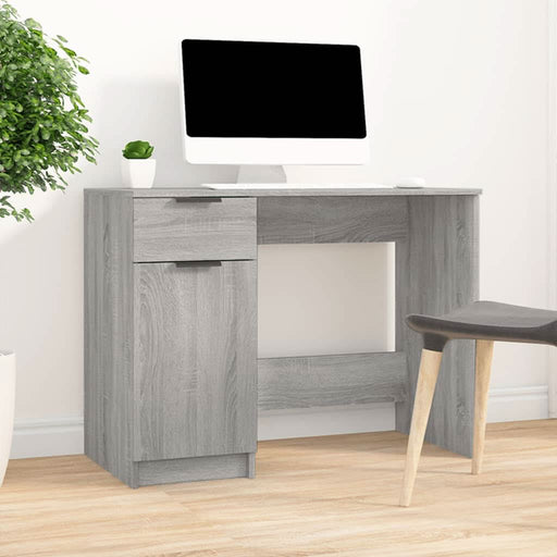 Birou, gri sonoma, 100x50x75 cm, lemn compozit - WALTI WALTI