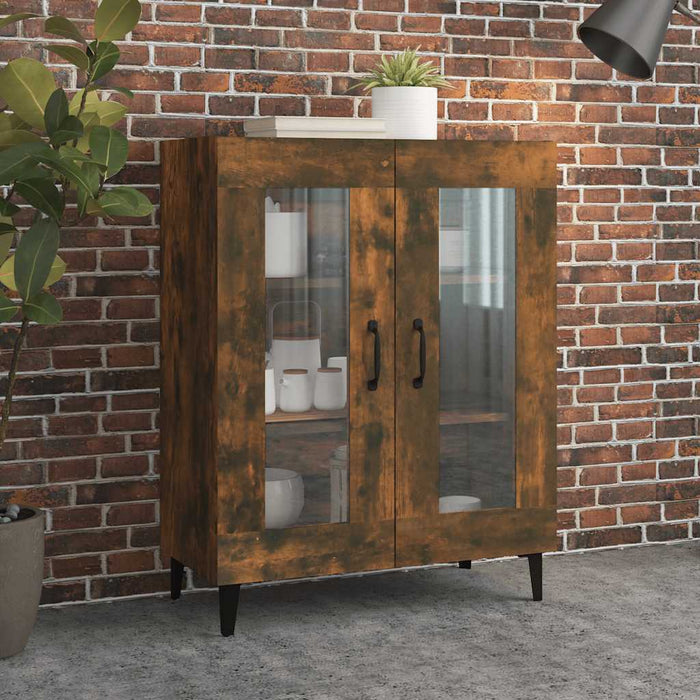 Dulap, stejar fumuriu, 69,5x34x90 cm, lemn compozit - WALTI WALTI
