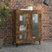 Dulap, stejar fumuriu, 69,5x34x90 cm, lemn compozit - WALTI WALTI