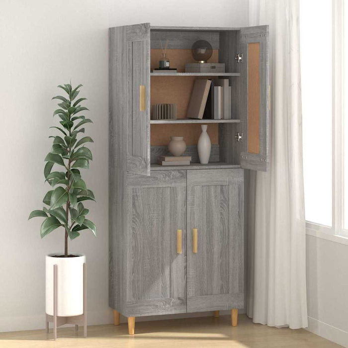 Dulap, gri sonoma, 69,5x34x90 cm, lemn compozit WALTI
