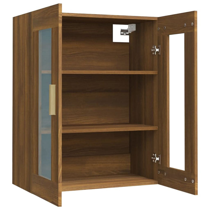 Dulap de perete suspendat, stejar maro, 69,5x34x90 cm - WALTI WALTI
