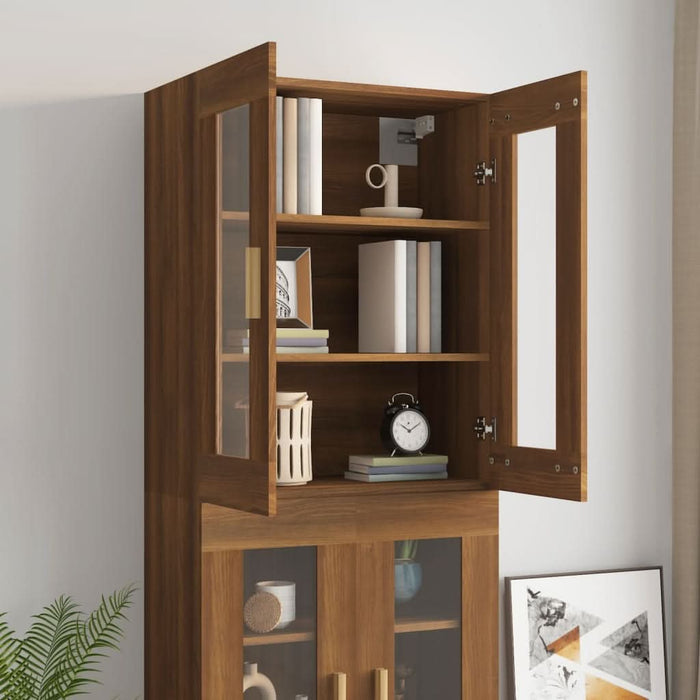 Dulap de perete suspendat, stejar maro, 69,5x34x90 cm - WALTI WALTI