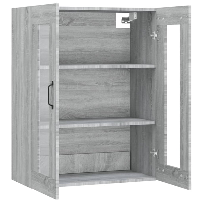Dulap de perete suspendat, gri sonoma, 69,5x34x90 cm - WALTI WALTI