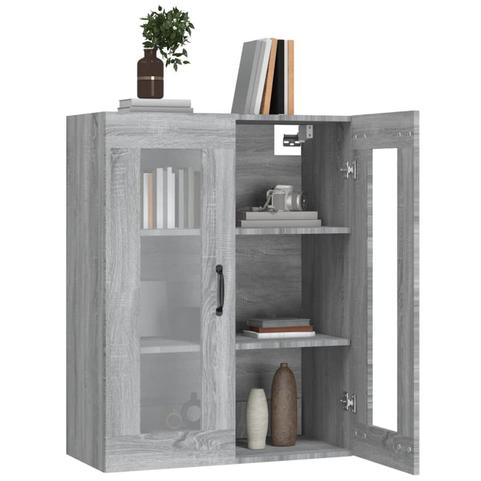 Dulap de perete suspendat, gri sonoma, 69,5x34x90 cm - WALTI WALTI