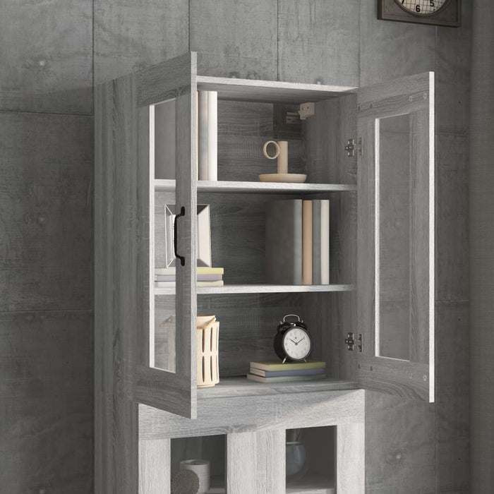 Dulap de perete suspendat, gri sonoma, 69,5x34x90 cm - WALTI WALTI