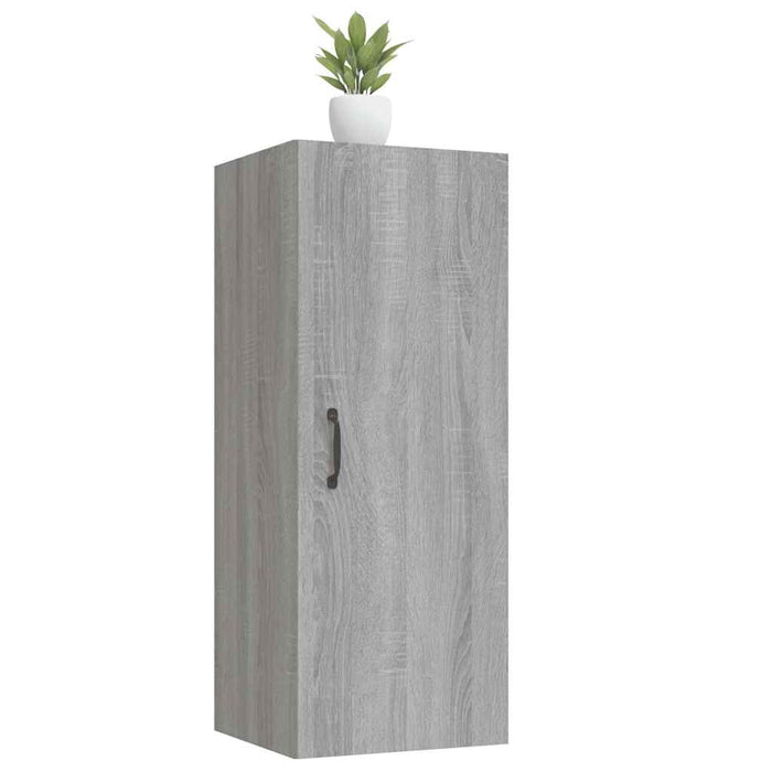 Dulap perete suspendat gri sonoma 34,5x34x90 cm lemn compozit WALTI