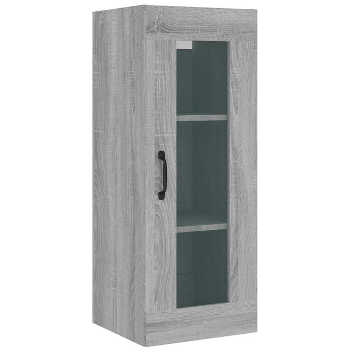 Dulap de perete suspendat, gri sonoma, 34,5x34x90 cm WALTI