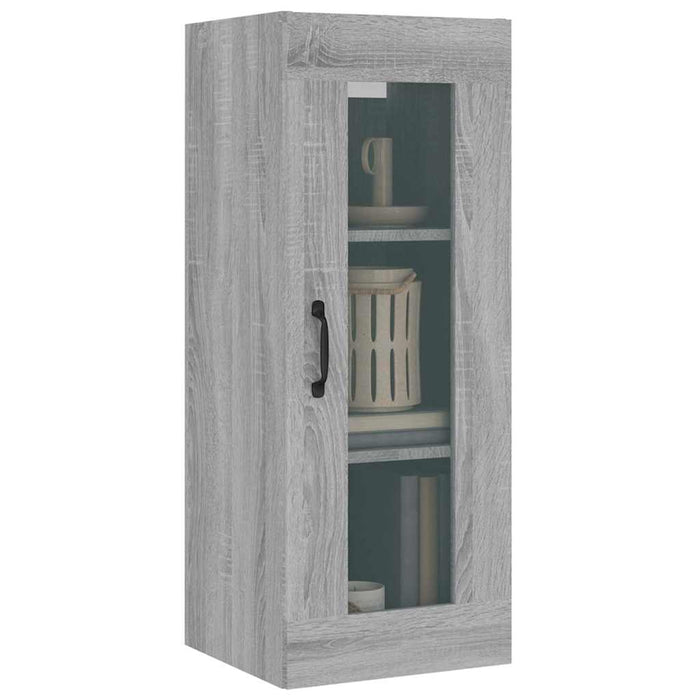 Dulap de perete suspendat, gri sonoma, 34,5x34x90 cm WALTI