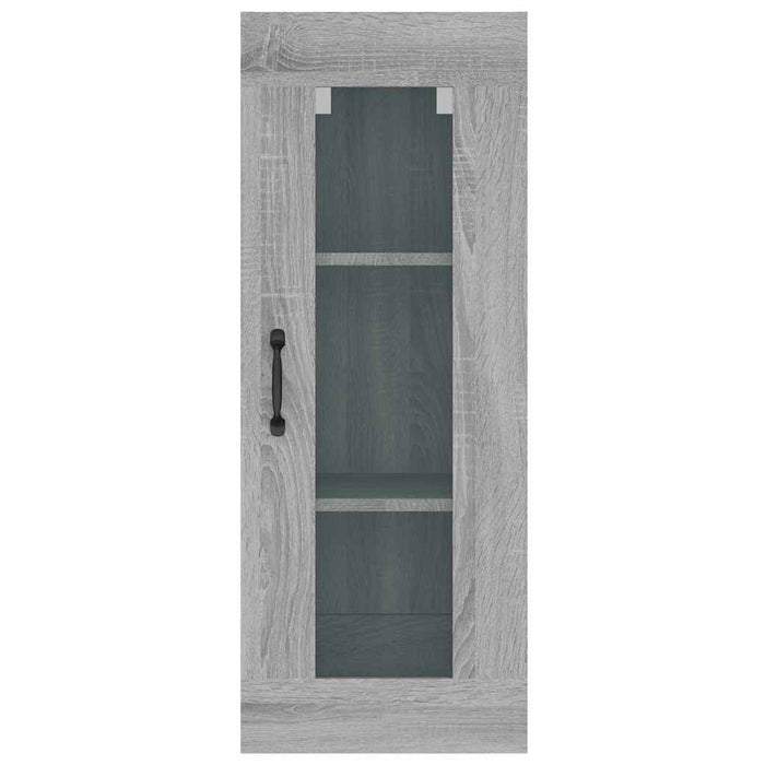 Dulap de perete suspendat, gri sonoma, 34,5x34x90 cm WALTI
