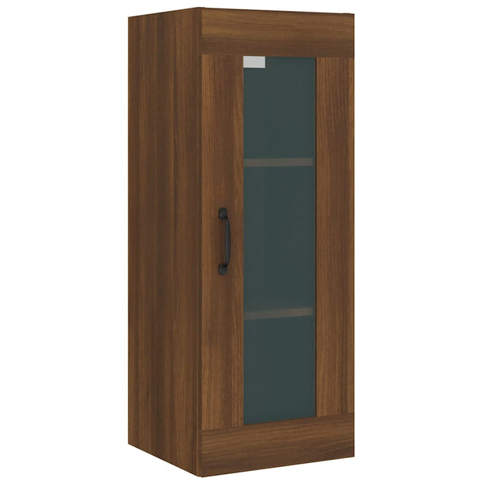 Dulap de perete suspendat, stejar maro, 34,5x34x90 cm WALTI