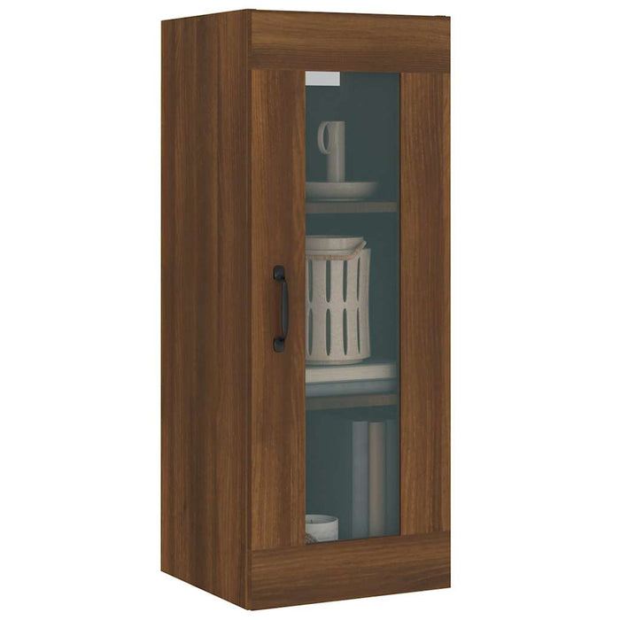 Dulap de perete suspendat, stejar maro, 34,5x34x90 cm WALTI