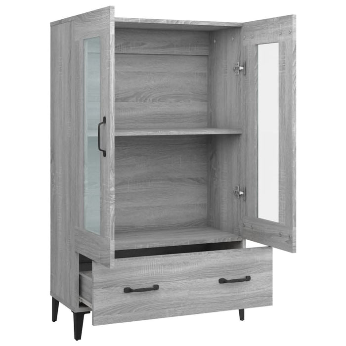 Dulap înalt, gri sonoma, 70x31x115 cm, lemn compozit - WALTI WALTI