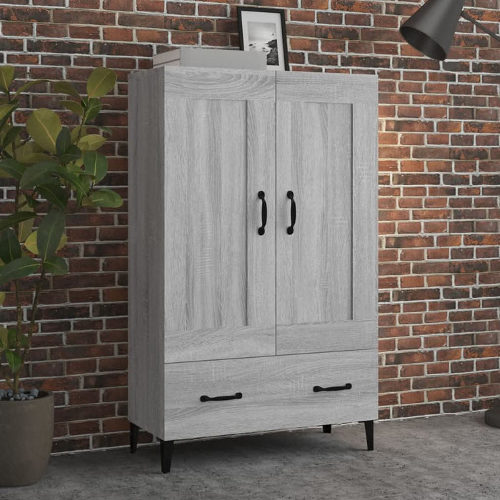 Dulap înalt, gri sonoma, 70x31x115 cm, lemn compozit - WALTI WALTI