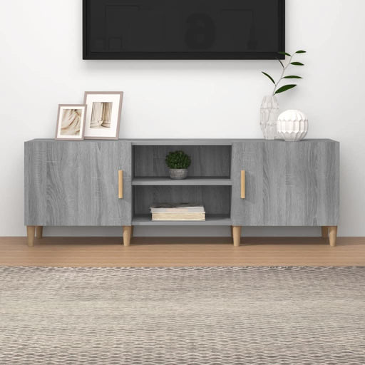 Comodă TV, gri sonoma, 150x30x50 cm, lemn prelucrat - WALTI WALTI