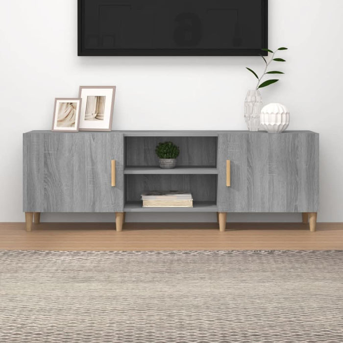 Comodă TV, gri sonoma, 150x30x50 cm, lemn prelucrat - WALTI WALTI