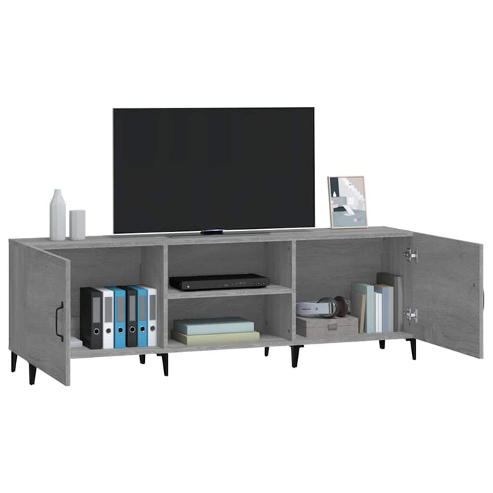Comodă TV, gri sonoma, 150x30x50 cm, lemn compozit - WALTI WALTI