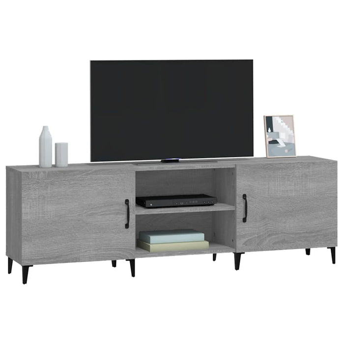 Comodă TV, gri sonoma, 150x30x50 cm, lemn compozit - WALTI WALTI