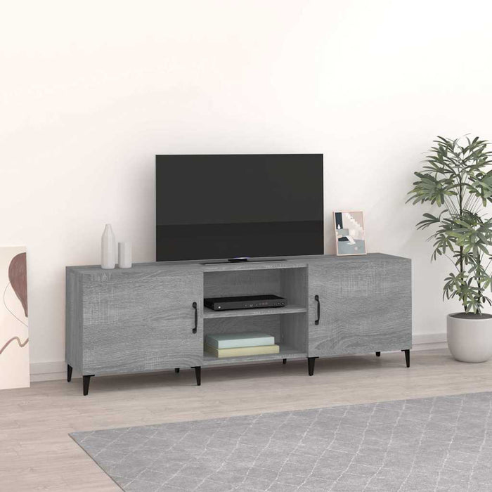 Comodă TV, gri sonoma, 150x30x50 cm, lemn compozit - WALTI WALTI