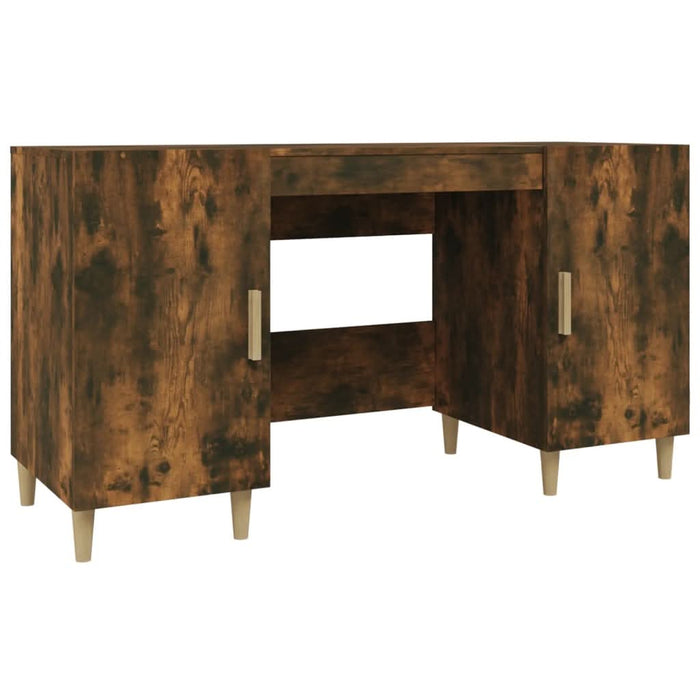 Birou, stejar fumuriu, 140x50x75 cm, lemn compozit - WALTI WALTI