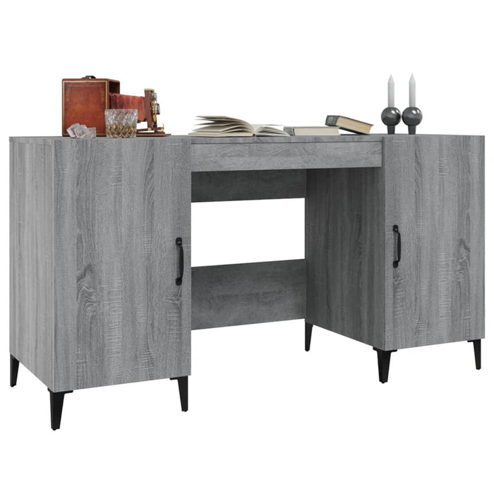 Birou, gri sonoma, 140x50x75 cm, lemn compozit - WALTI WALTI