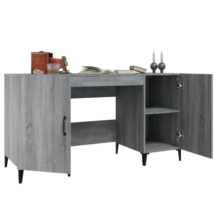 Birou, gri sonoma, 140x50x75 cm, lemn compozit - WALTI WALTI