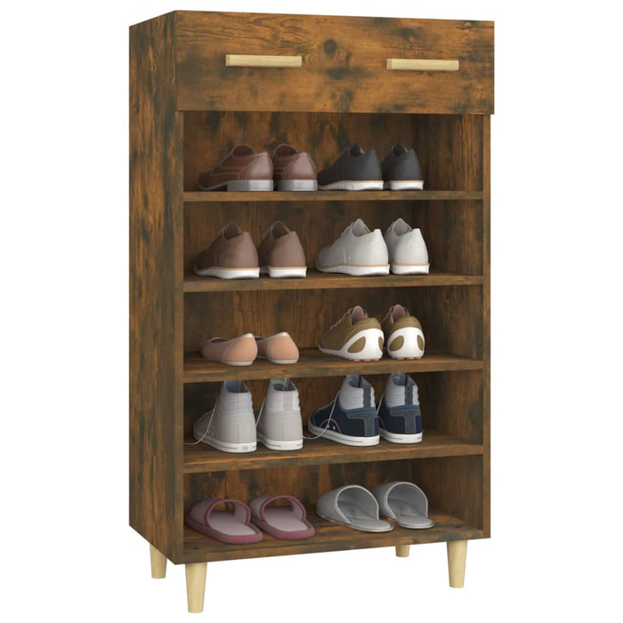 Pantofar, stejar fumuriu, 60x35x105 cm, lemn compozit - WALTI WALTI