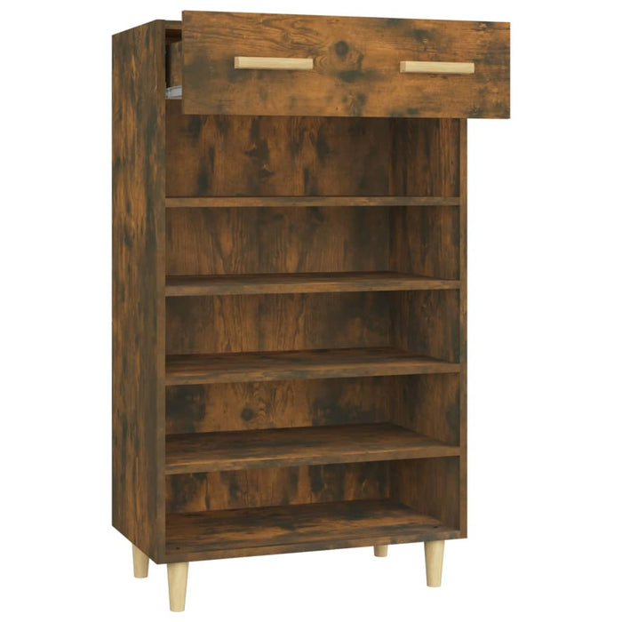 Pantofar, stejar fumuriu, 60x35x105 cm, lemn compozit - WALTI WALTI