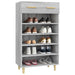 Pantofar, gri sonoma, 60x35x105 cm, lemn compozit - WALTI WALTI