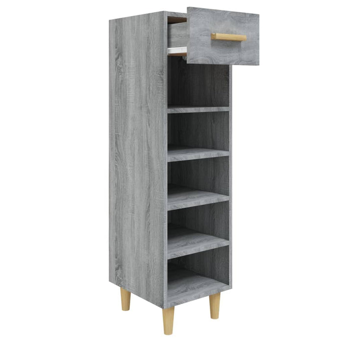 Pantofar, gri sonoma, 30x35x105 cm, lemn compozit - WALTI WALTI