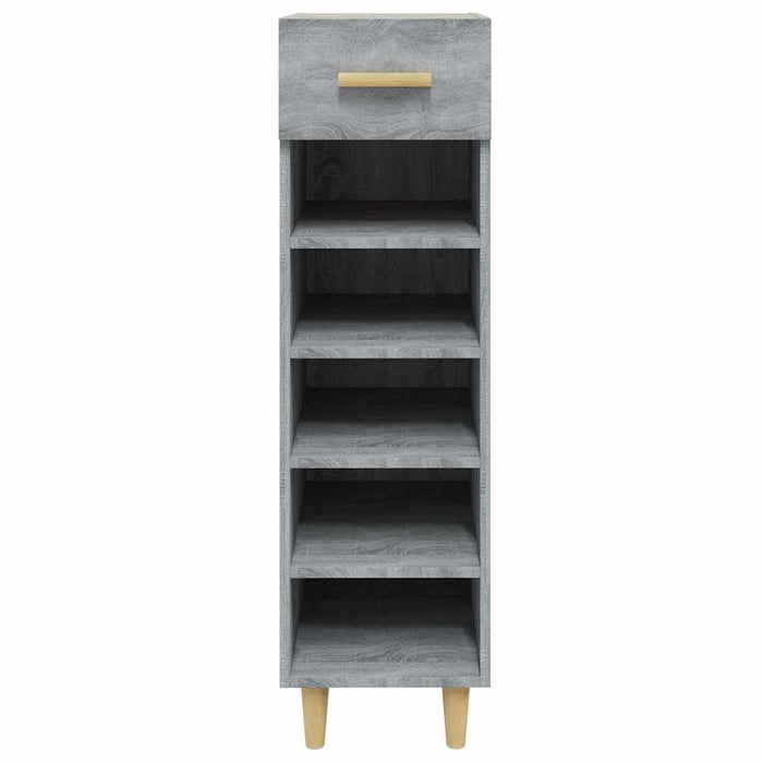 Pantofar, gri sonoma, 30x35x105 cm, lemn compozit - WALTI WALTI