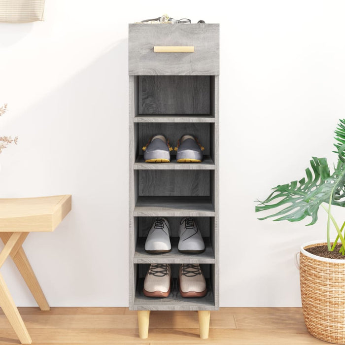 Pantofar, gri sonoma, 30x35x105 cm, lemn compozit - WALTI WALTI