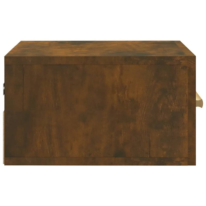 Noptiere de perete, 2 buc., stejar afumat, 35x35x20 cm - WALTI WALTI