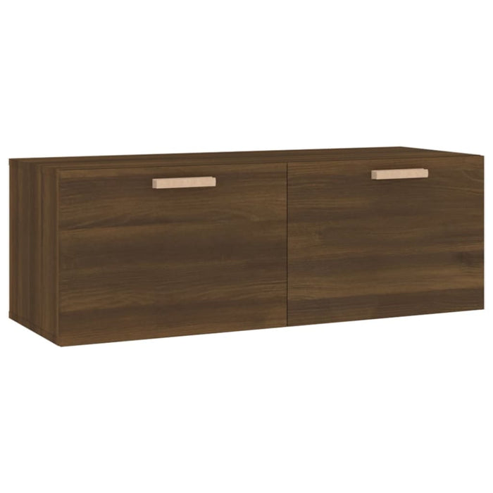 Dulap de perete, stejar maro, 100x36,5x35 cm, lemn prelucrat - WALTI WALTI
