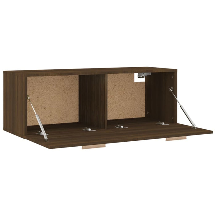 Dulap de perete, stejar maro, 100x36,5x35 cm, lemn prelucrat - WALTI WALTI