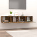 Comode TV, 2 buc., stejar afumat, 80x30x30 cm lemn prelucrat - WALTI WALTI