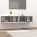 Comode TV, 2 buc., gri sonoma, 80x30x30 cm, lemn prelucrat - WALTI WALTI