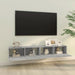 Comode TV, 2 buc., gri sonoma, 100x30x30 cm, lemn prelucrat - WALTI WALTI