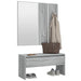 Set de mobilier pentru hol, gri sonoma, lemn prelucrat - WALTI WALTI