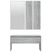 Set de mobilier pentru hol, gri sonoma, lemn prelucrat - WALTI WALTI