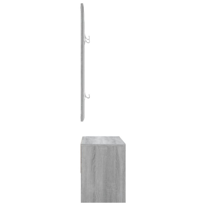 Set de mobilier pentru hol, gri sonoma, lemn prelucrat - WALTI WALTI
